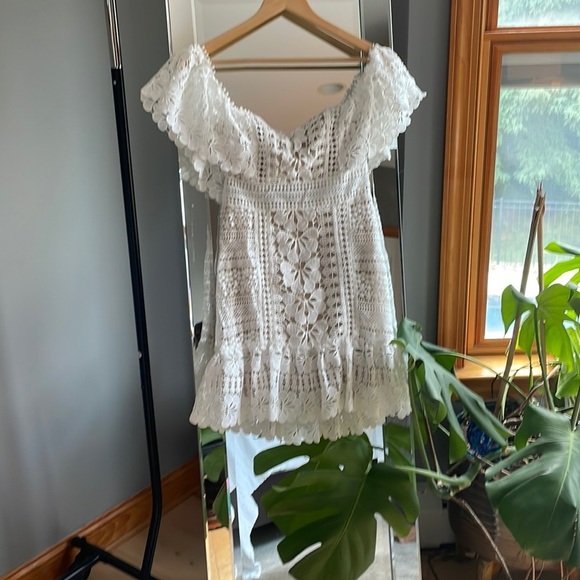 Tallulah Off shoulder white lace dress xs NWT selfie Leslie - Picture 2 of 11